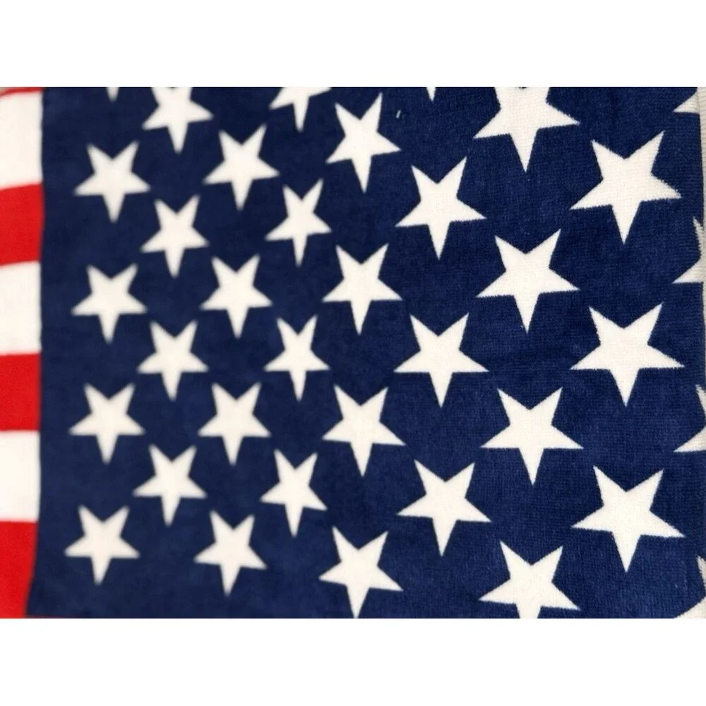 Patriotic American Flag 30 x 60 Beach Towel 100% Cotton